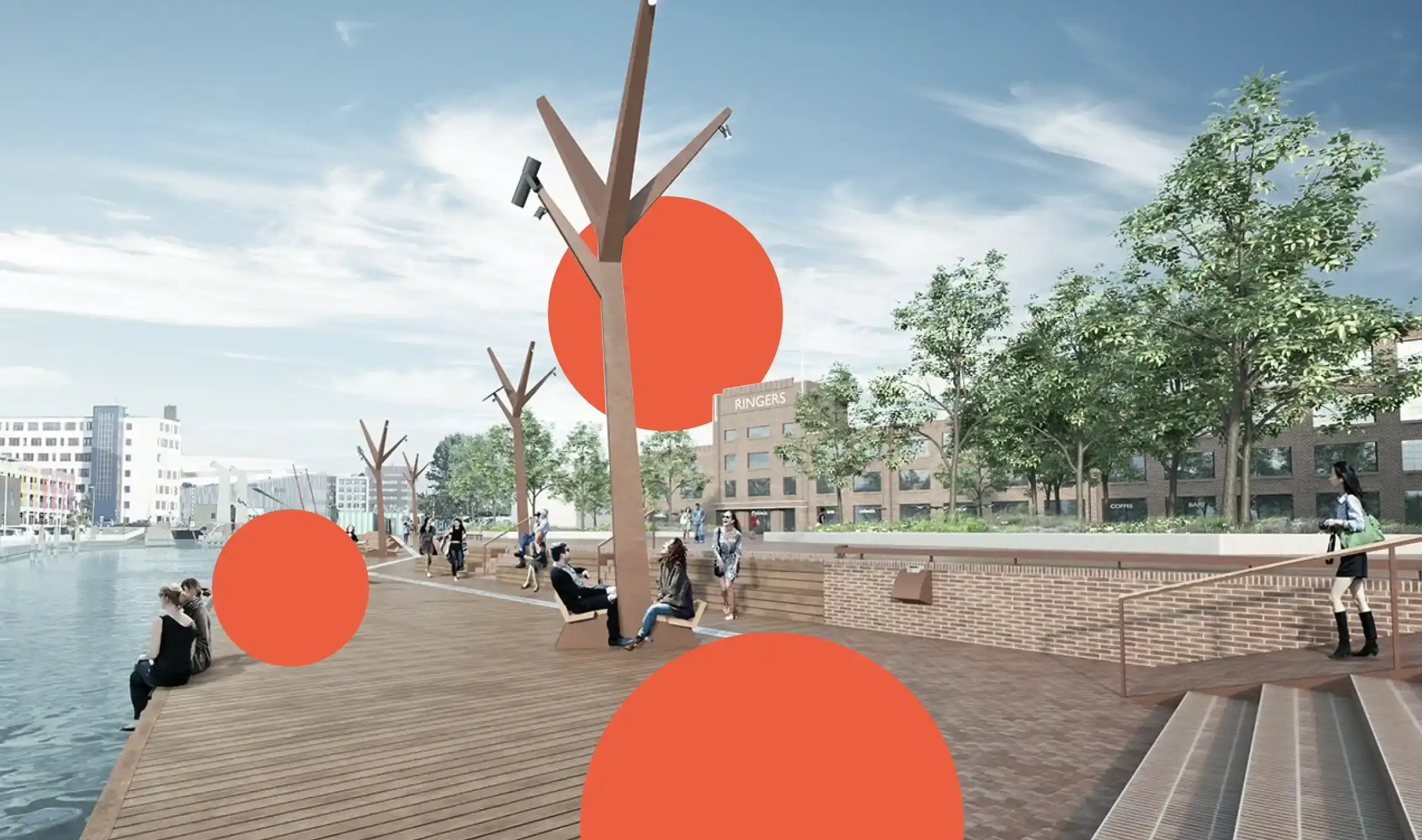AI foto toekomst van wonen bij Ringersfabriek in Overstad
